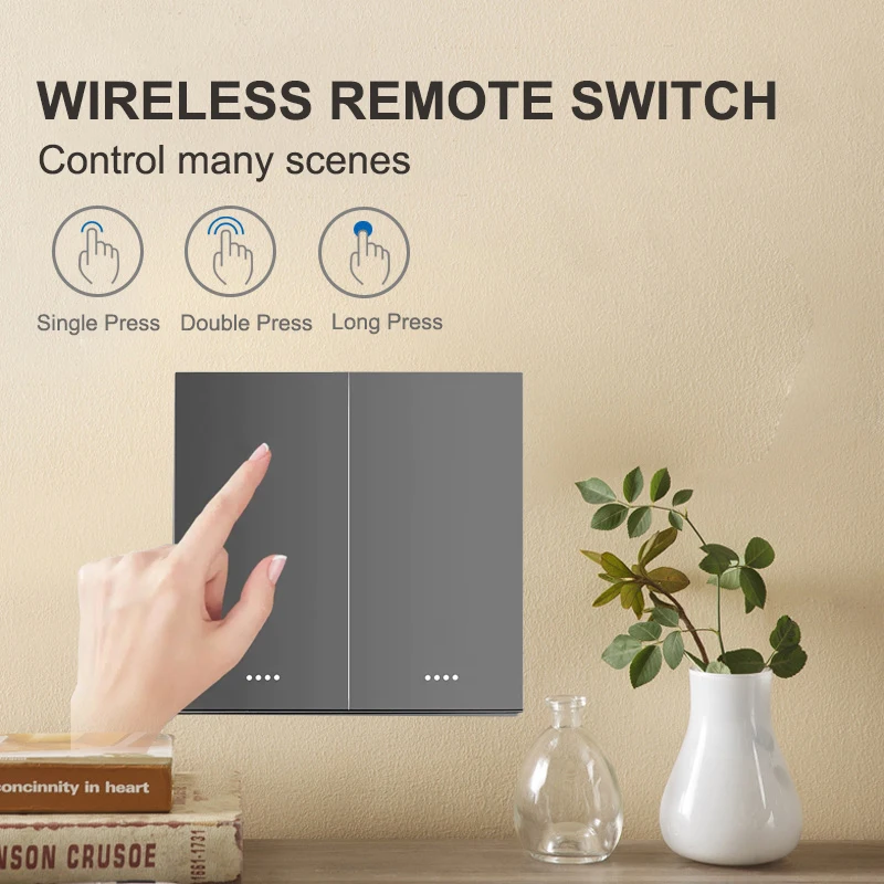 Tuya 6 Gang ZigBee Wireless 18 Scenario Smart Switch pulsante Controller APP controllo tastiera scena pannello adesivo Smart life