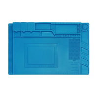 LYBGA Heat Insulation Silicon Pad Desk Mat Maintenance Platform S160 for BGA Soldering Repair Station with Magnetic Section
