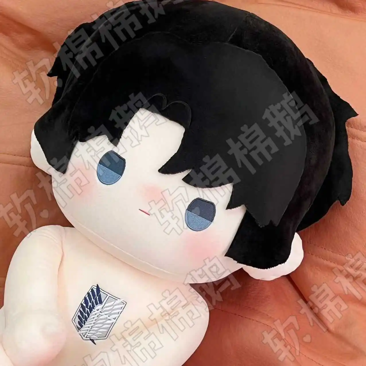 40cm Anime Attack on Titan Levi Ackerman Property Cosplay Cartoon Fluffy Dolls Mascot Cotton Stuffed Toys Ornament Xmas Gift