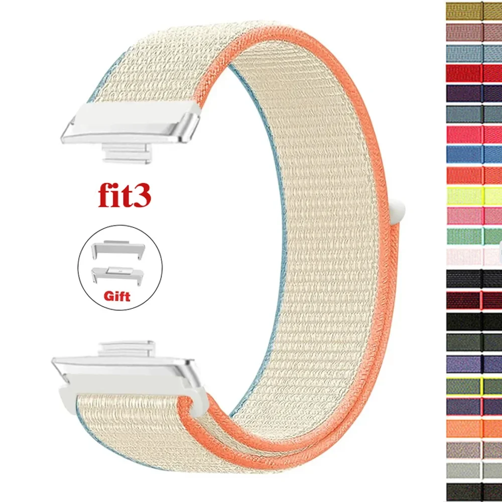 Nylon Watchbands For huawei watch fit 3 strap smart wristband breathable Sport loop band bracelet correa huawei fit3 Accessories