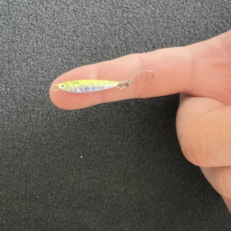 3,5g Micro-Eisenplatten-VIB-Köder, Mini-Metall-Cast-Jig-Löffel, Paillettenköder für Süßwasser-Barschangeln – Detail 1