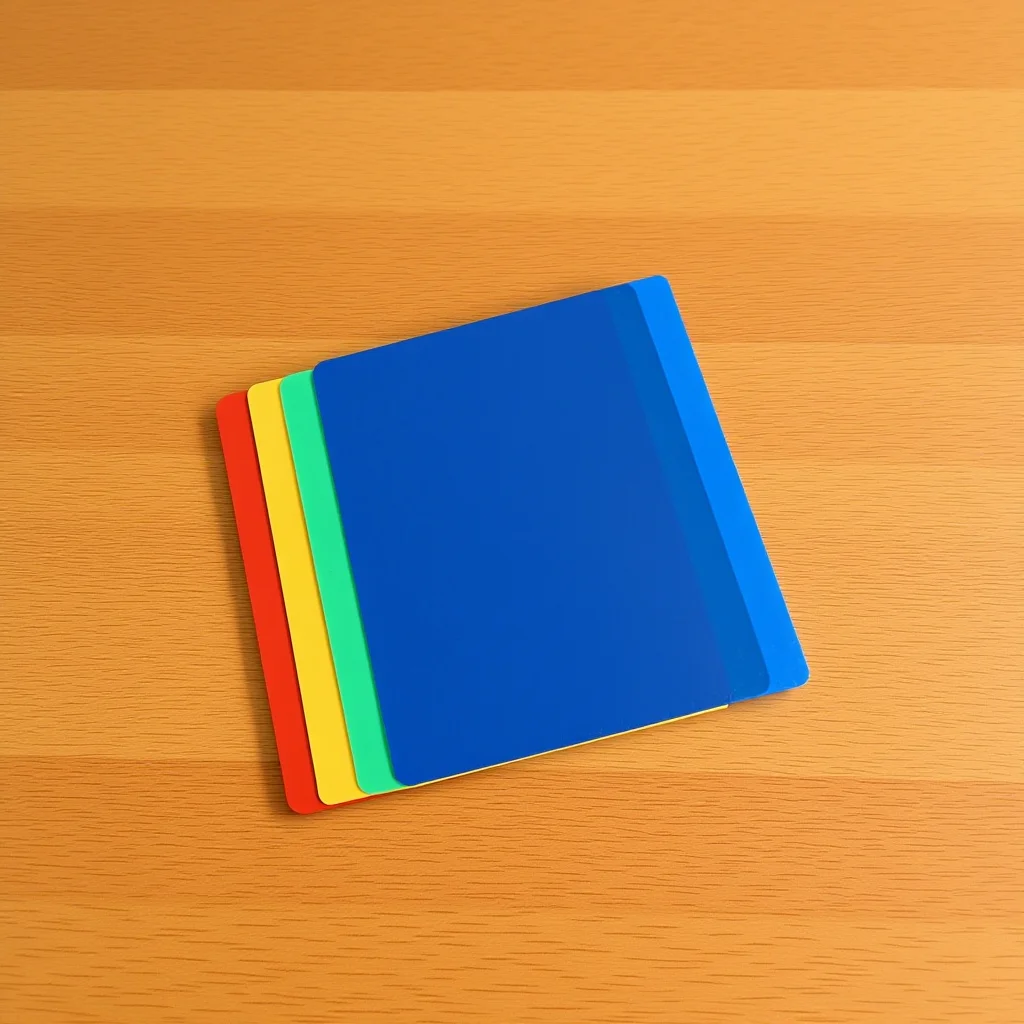 4-teilige Silikon-Tonmatte für Kinder, glatte, antihaftbeschichtete Oberfläche, ideal zum Modellieren von Teig, Bastelprojekten, buntem Plastilin