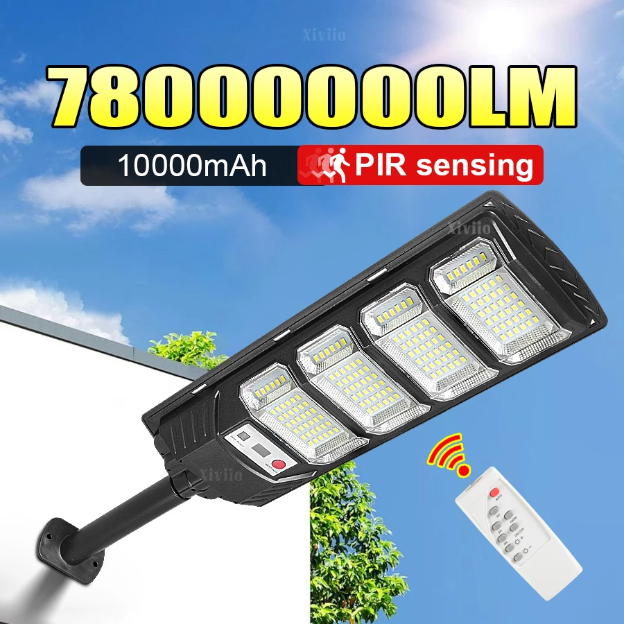 78000000LM Ultra Bright Outdoor Solar LED Light 192/84 LED Solar Lamp IP65 External Solarlight Garden Street Wall Solar Light