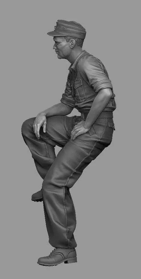 1/35  Resin Model Figure GK， Unassembled and unpainted kit image 2