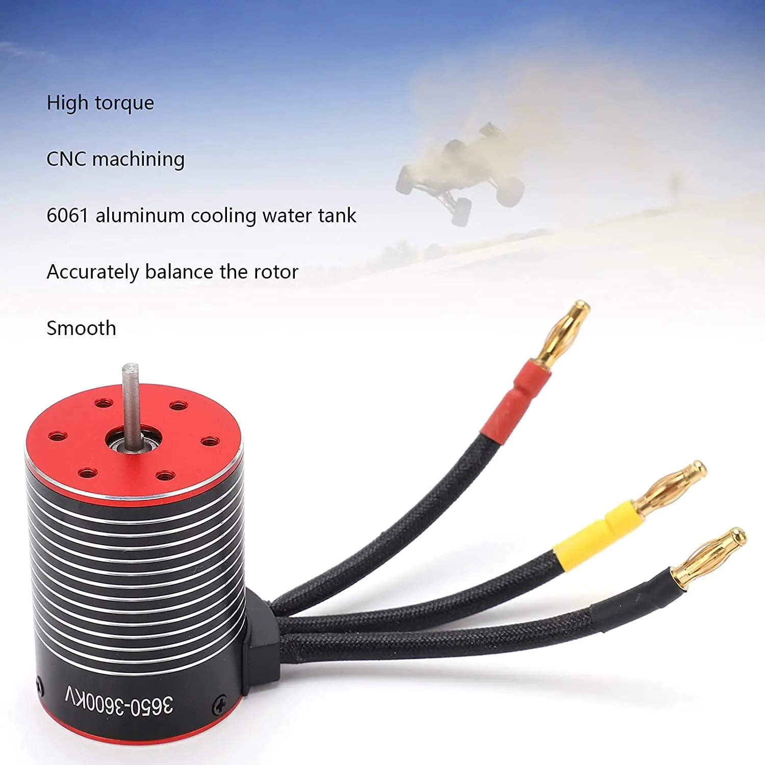 Zestaw bezszczotkowy RCZIPROY Silnik 3650 Regulator obrotów 60A Odpowiedni do samochodów/łodzi RC w skali 1/10 Axial SCX10 Tamiya Traxxas Short Truck Off-Road