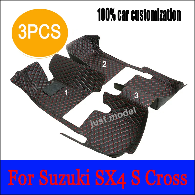 

Автомобильные коврики для Suzuki SX4 S Cross 2020 ~ 2022 AUTO дропшиппинг центр аксессуары для интерьера кожаные ковры коврики подушечки для ног