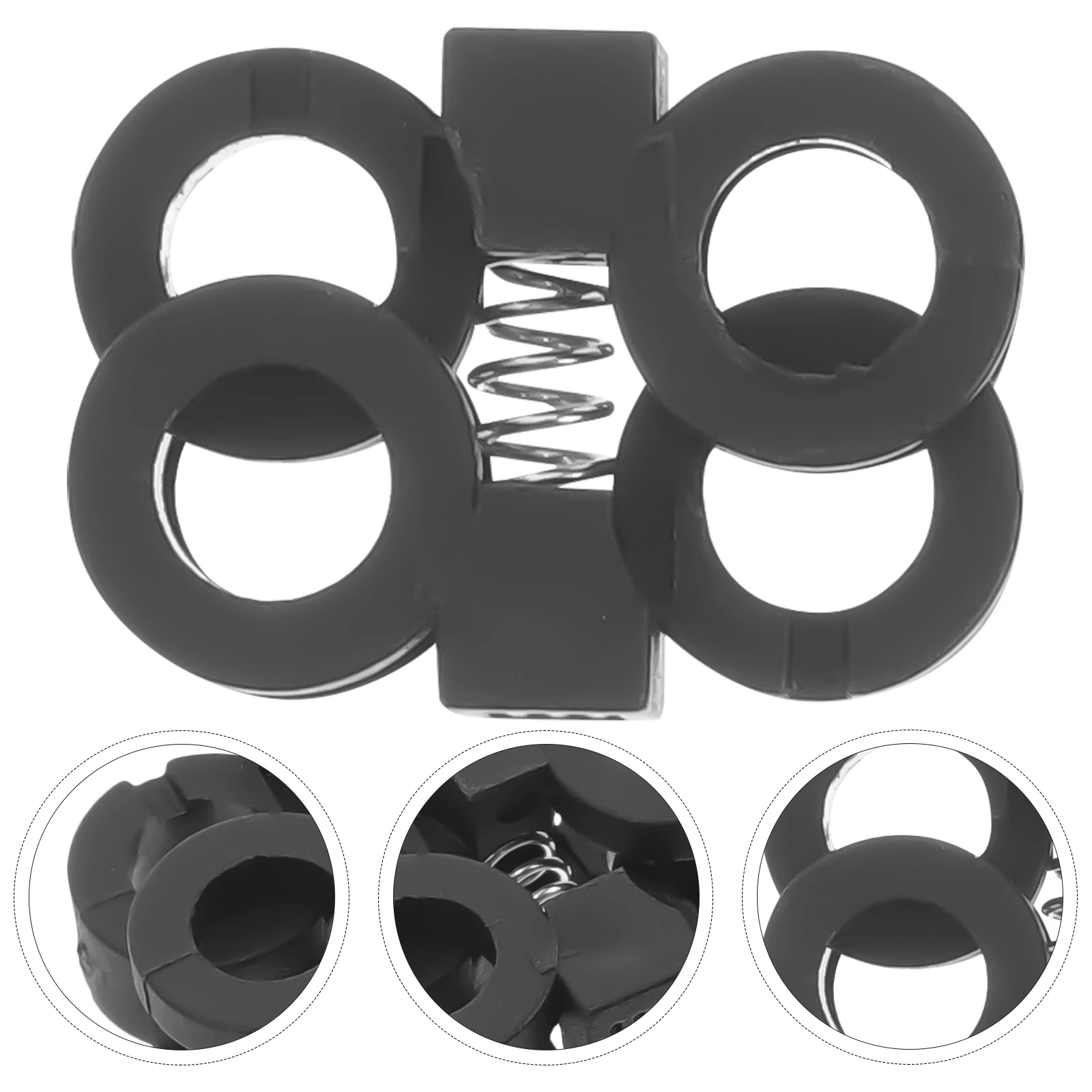 10 Stück Schnürsenkel-Schnallenhalter, Clips, Verschluss, Schwarz, große Größe, verstellbare Schnürsenkel, Verriegelungssystem, sichere Passform, langlebiges Material für Erwachsene