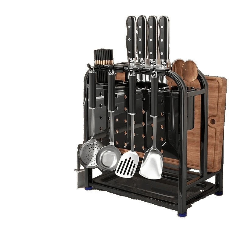 

304 stainless steel knife holder cutting board holder integrated chopstick cartridge rack lid cutting board countertop