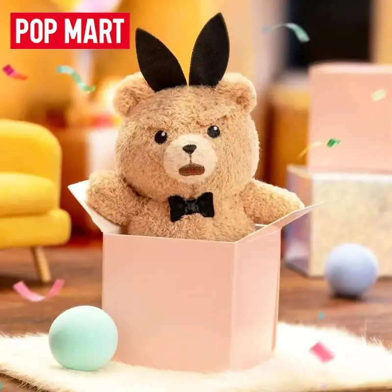 POP MART TED 2 Baby Ted Series Movable Plush Pendant Genuine Mystery Box Blind Box Guess Bag Toys Doll Cute Desktop Ornaments