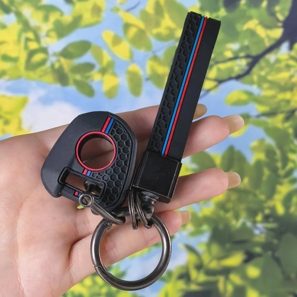 Precise Fit Motorbike Key Cover With Keychain, Honeycomb Shell For Honda CB650R CB500X CB500F CB1100 CB1000R CB125R CB300R