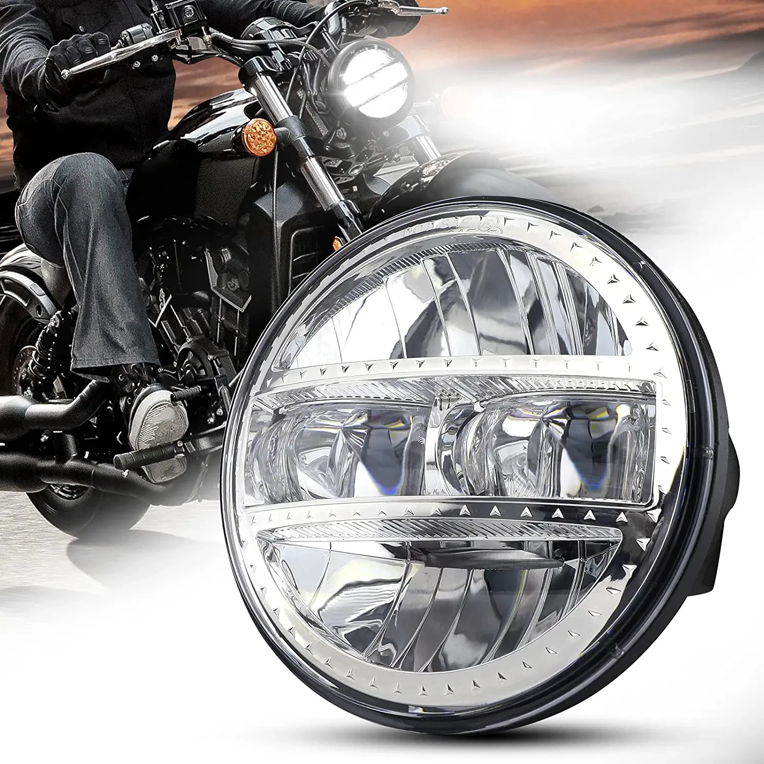 

Проекционная фара для мотоцикла Honda, светодиодный, Harley Dyna XL 3/4 5,75, Osram Chips, 5-883 дюйма, 1200 дюйма