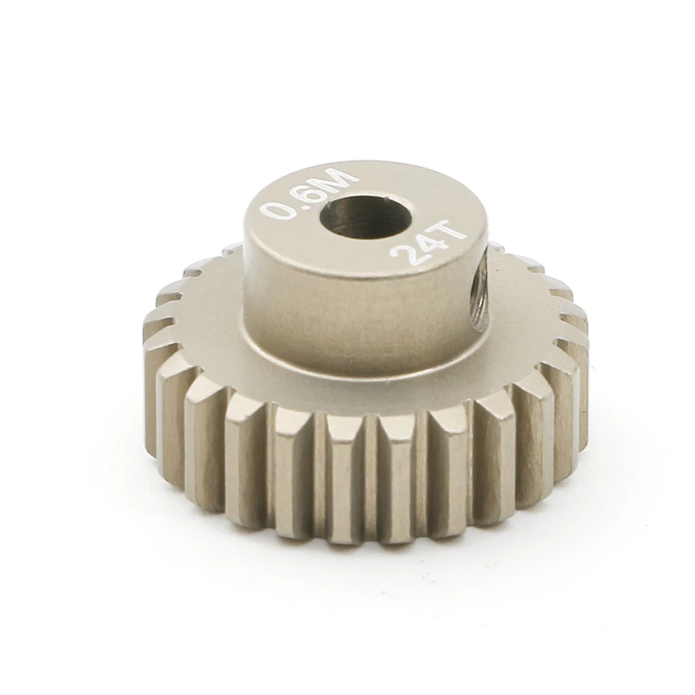 Engrenagem de motor de carro rc para tamiya tt01 tt02 tb02 ta05 0.6m 18t 19t 24t 25t pinhão modelo acessórios de carro