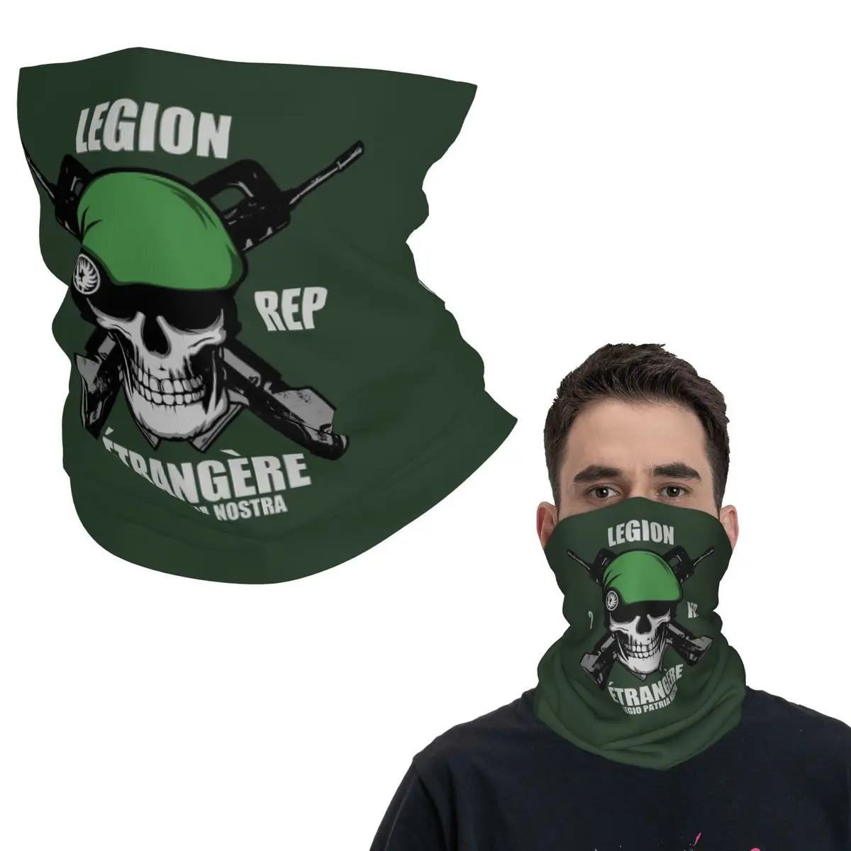 

Иностранный легион Etrangere, французский парашютный полк, бандана, чехол на шею, маска с принтом, шарф, Балаклава для мужчин, женщин, взрослых, зима