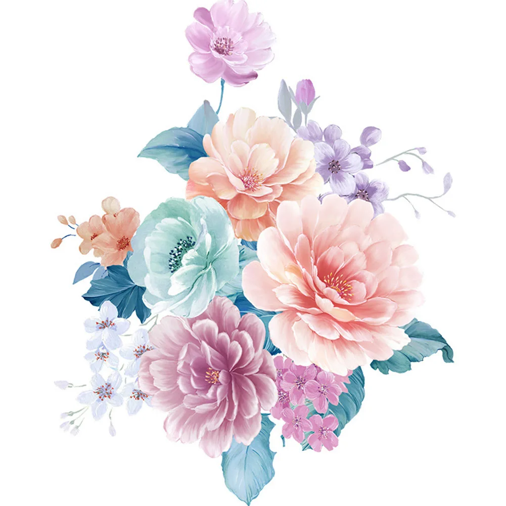 Floral Vine Wall Sticker Self-adhesive PVC Decal For Bathroom Toilet Seat Fridge Cupboard Living Room Bedroom Wedding Party Deco
