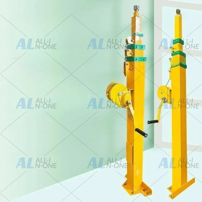 Hand cranked mechanical lifting mast manufacturer monitoring pole 4.5 meters, 6 meters, 7 meters, 9 meters