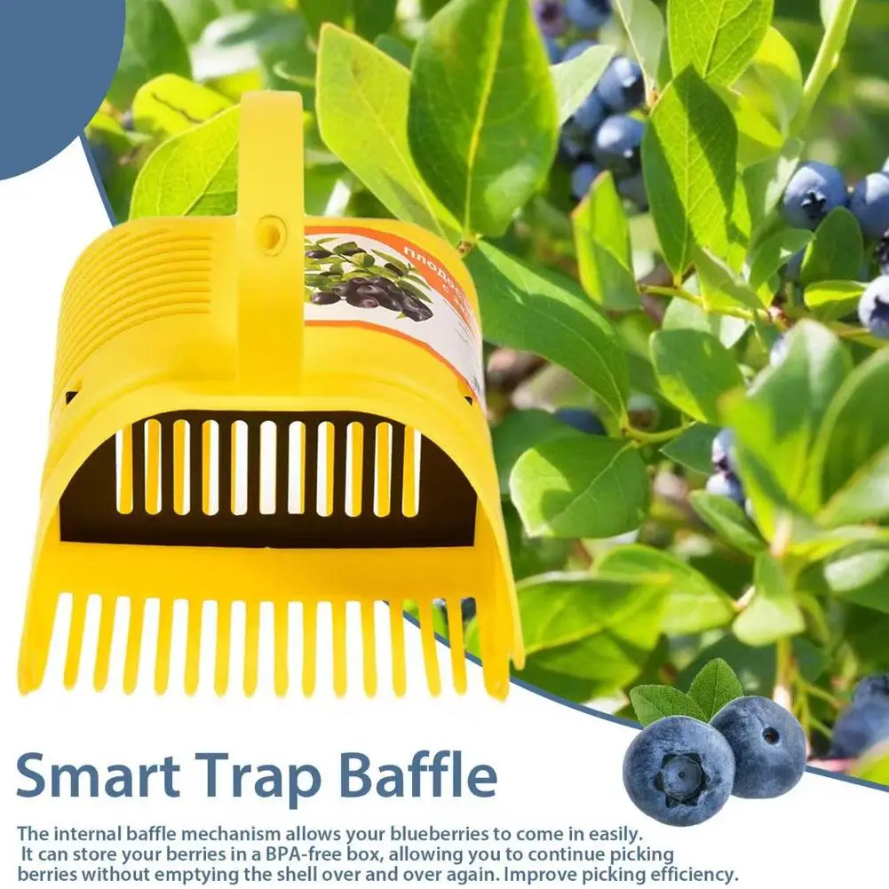 Blueberry Picker Picking Tools Large Capacity Portable Fruit Collection Device Harvest Season Garden Tool