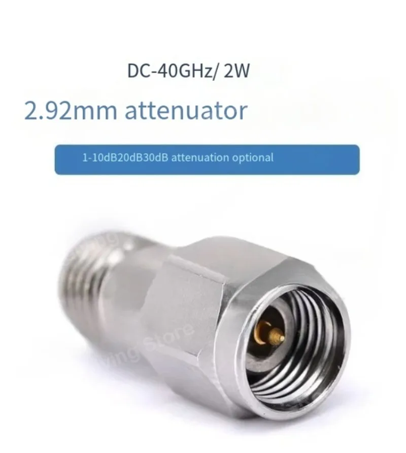 2.92mm Fixed Attenuator 2W 40GHz 1/3/5/6/10/20/30dB 2.92mm JK Stainless Steel