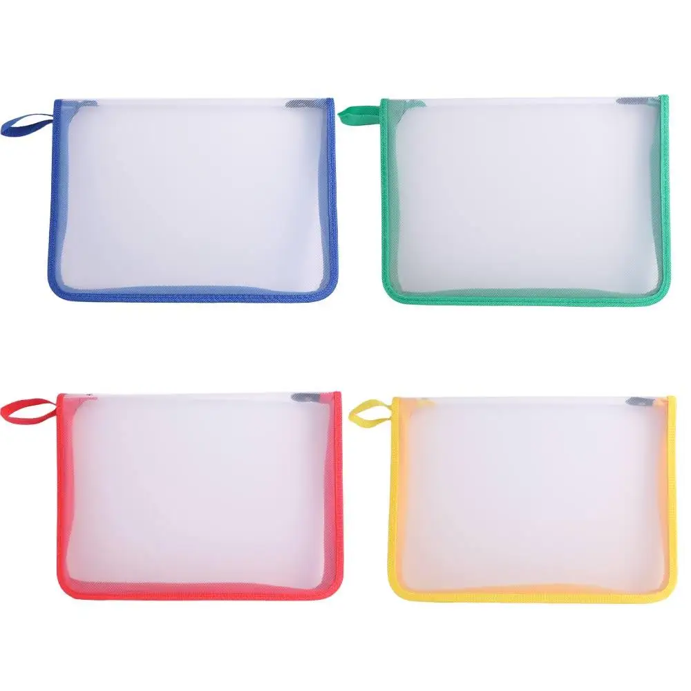 Student Textbook Storage Bags Homework Document Bag File Bag Folders Zipper Storage Bag Test Paper Folder Paper Organizer