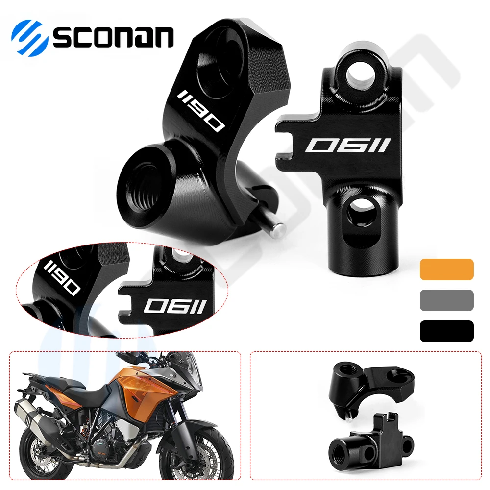 Motorcycle Mirror Holder Replace Clutch Master Cylinder Clamp Bracket 1 Set For KTM 1050 1090 1190 1290 ADV R Adventure