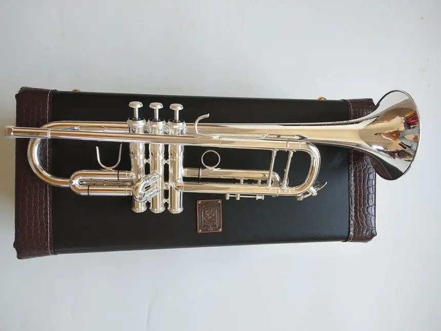 2024 Best quality B Flat trumpet silver-plated genuine LT180S-37 Trumpet musical instrument playing professionally grade Brass