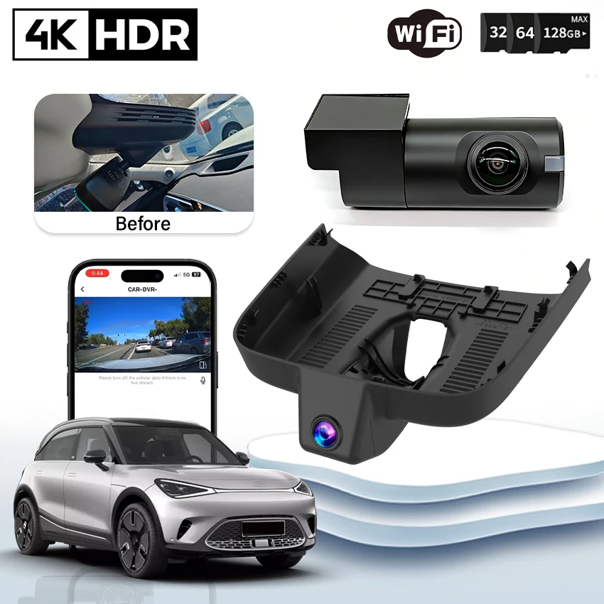 4K 2160P Plug and Play UHD Dash Cam Camera Night Vision for Great Wall Haval F7 2018-2025 Loop recording Video recorder
