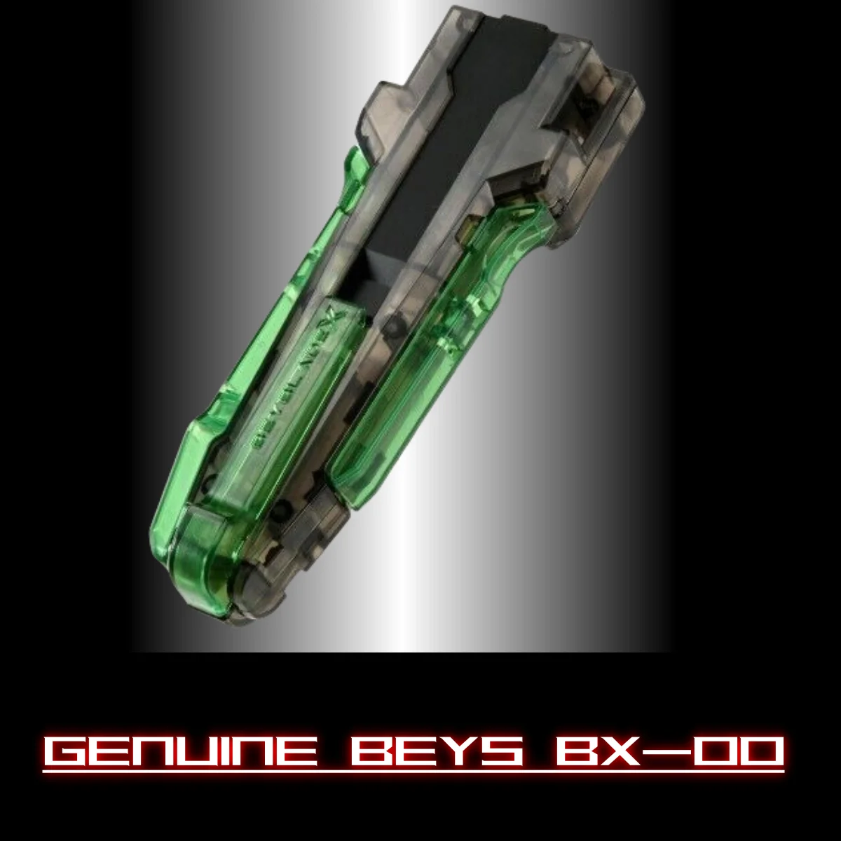 Genuine Toupie Beys X Bx-00 Launcher Custom Grip Clear Black Ver.