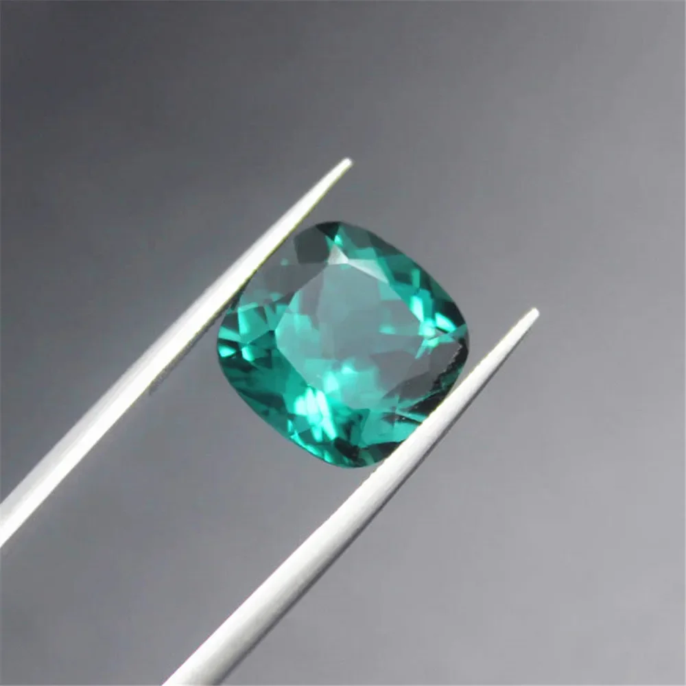 

Square Faceted Green Tourmaline Cushion Cut Tourmaline Gem 10X10mm/12X12mm