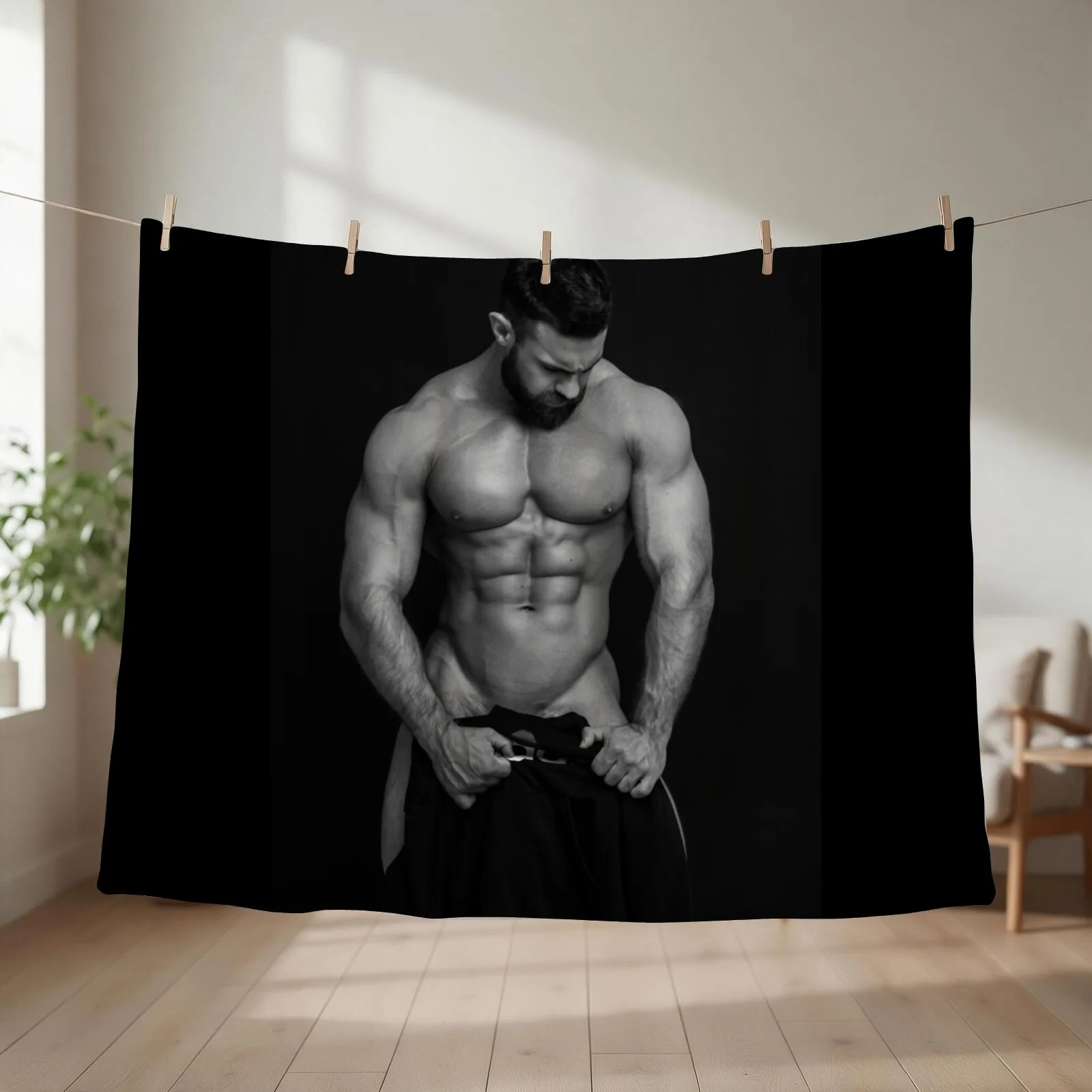 Behold Mist-Laden Landscapes Throw Blanket couch cozy soft plush fuzzy picnic outdoor blanket