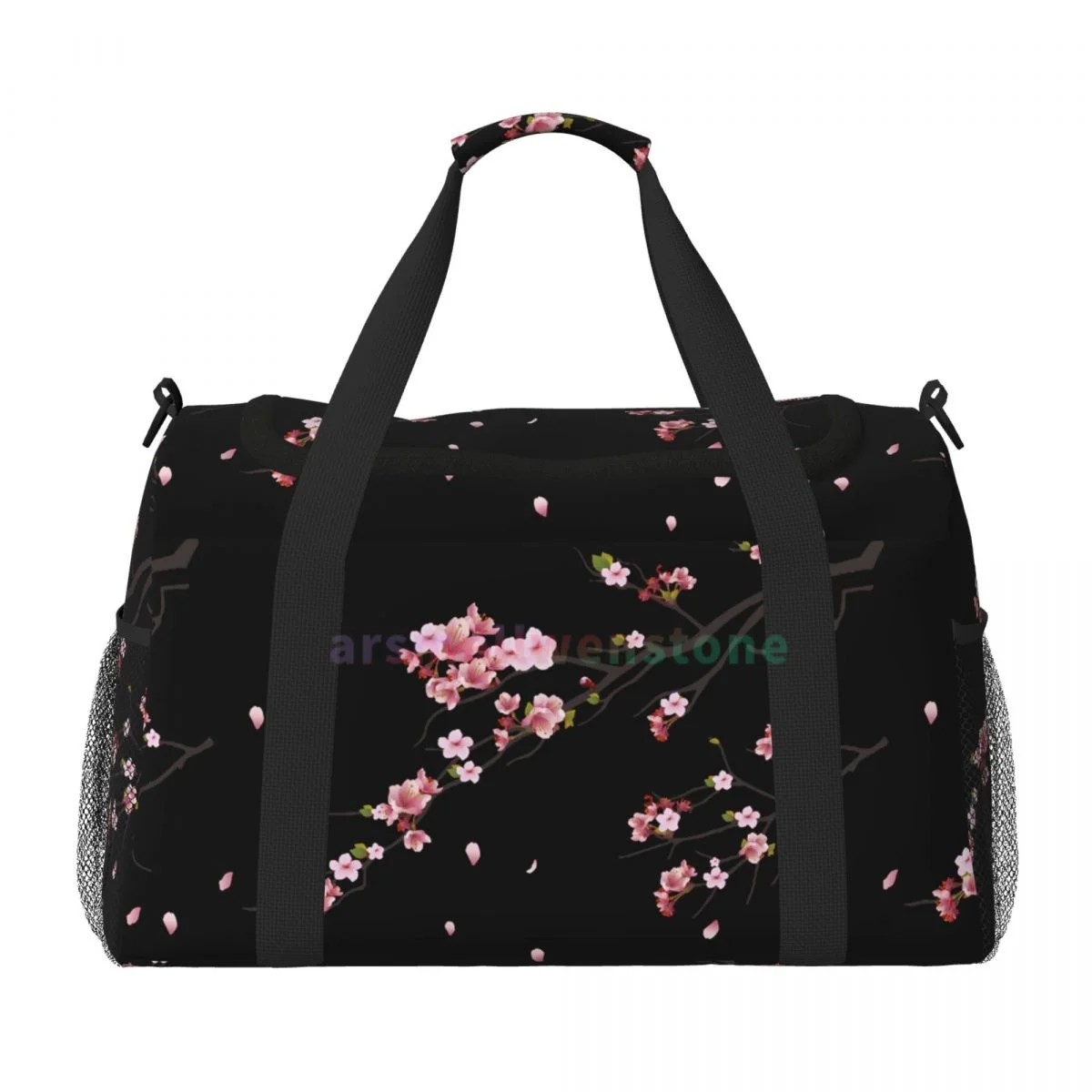 Japanese Sakura Branch Travel Duffel Bags Sport Gym Yoga Luggage Bag Personalized Weekender Bag with Shoulder Strap