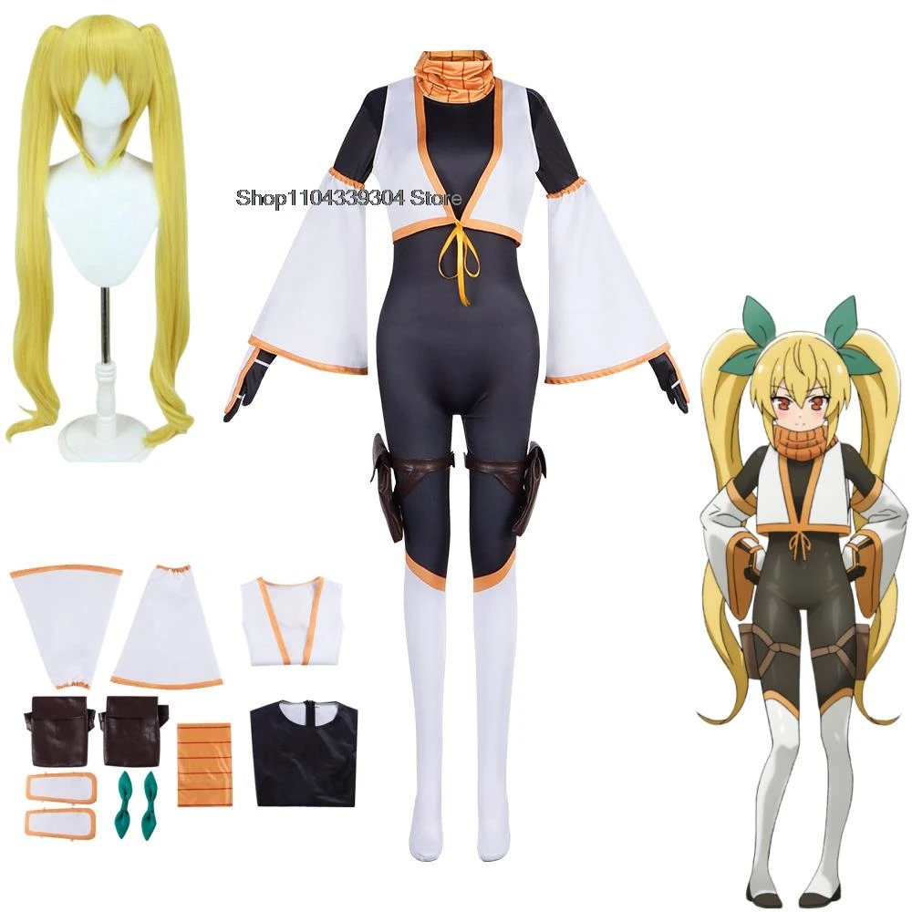 2025 New Anime I'M Living With An Otaku Neet Kunoichi Kanae Natsumi Cosplay Costume Wig Jumpsuits Uniform Woman Sexy Party Suits
