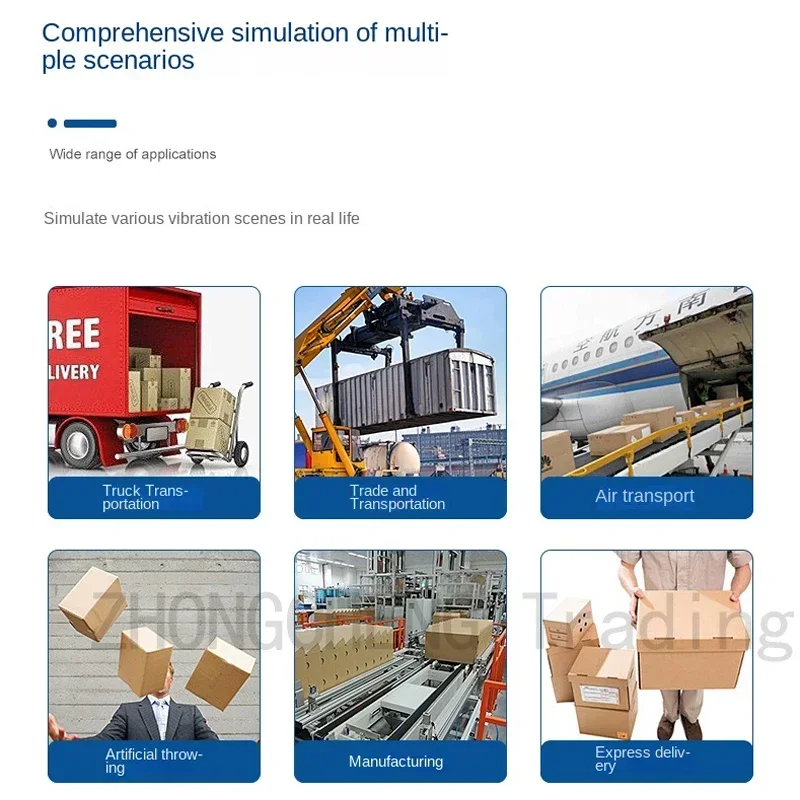 Máquina de prueba de vibración vertical y horizontal de mesa de vibración electromagnética de frecuencia variable; prueba de vibración de tres ejes