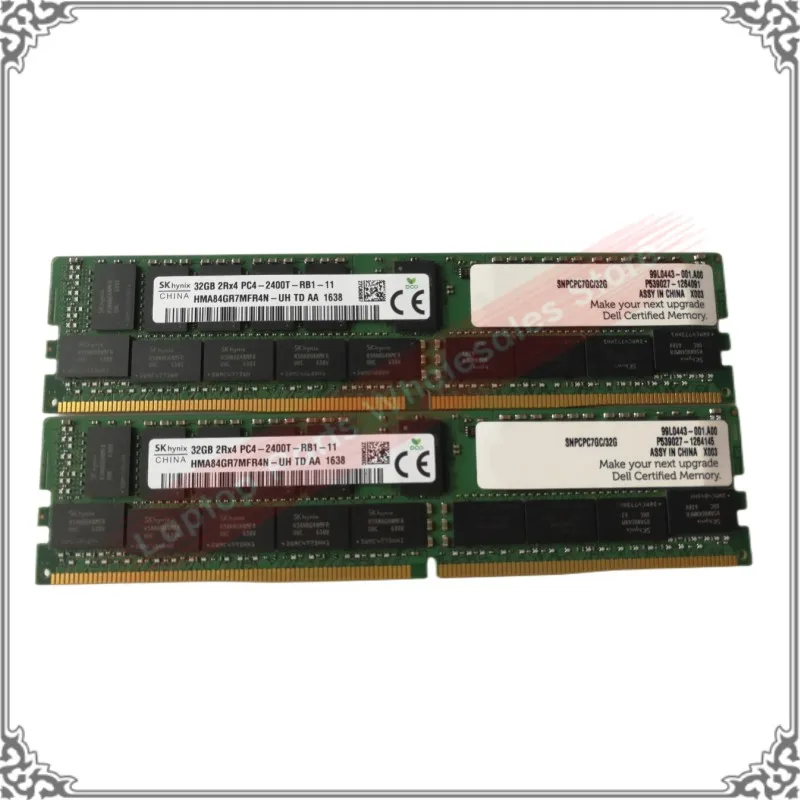 

New Memory Bar For DELL SNPCPC7GC/32G 32GB 2RX4 PC4-2400T RDIMM CPC7G Server Memory SNPCPC7GC High Quality Server Memory