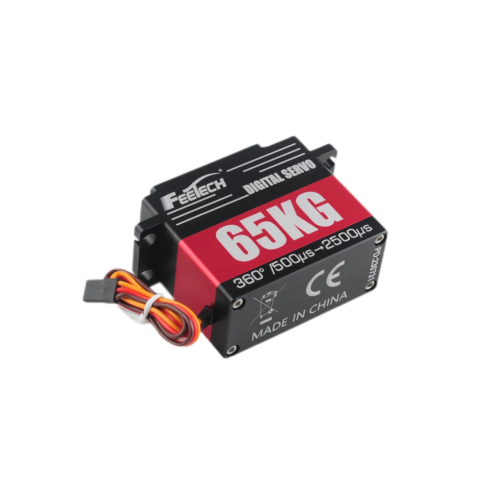 FT6365M 65KG Digital Servo 12bit Magnetic Encoded 360 Degree Angle Controllable Steel Gear Motor For RC Car Helicopter Robot DIY