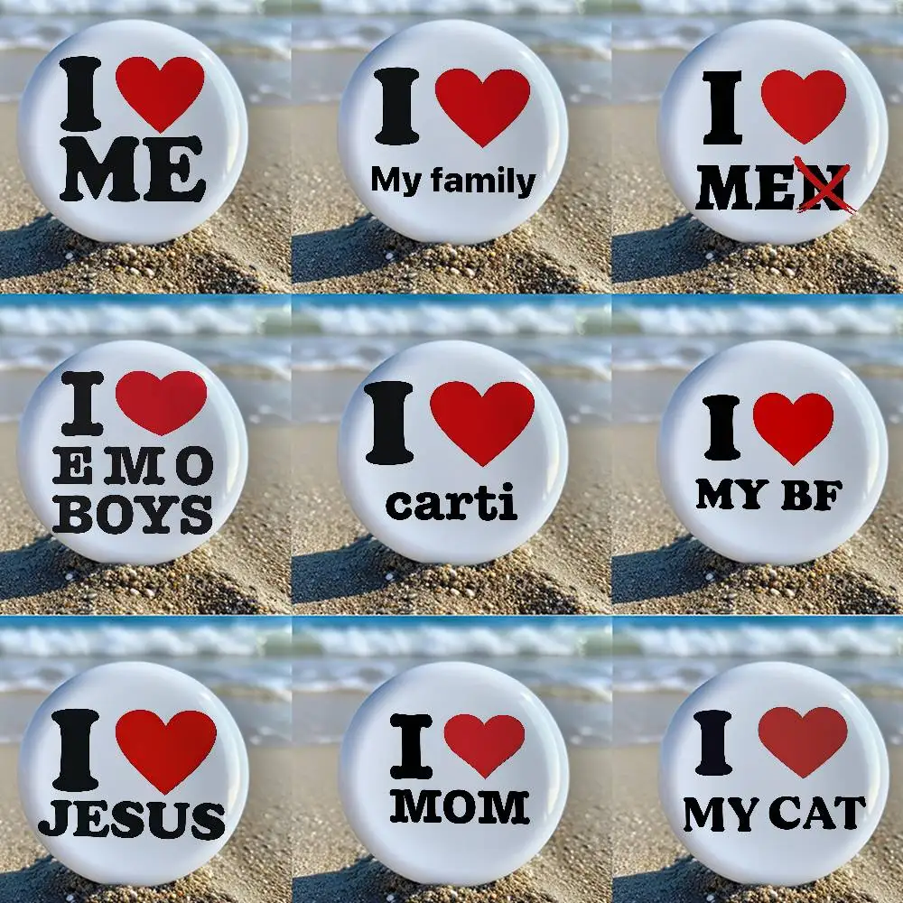 Lustige I Love Me EMO Jungen Cartoon-Broschen, Witzige Meme-Anstecknadeln, Modeschmuck-Geschenke