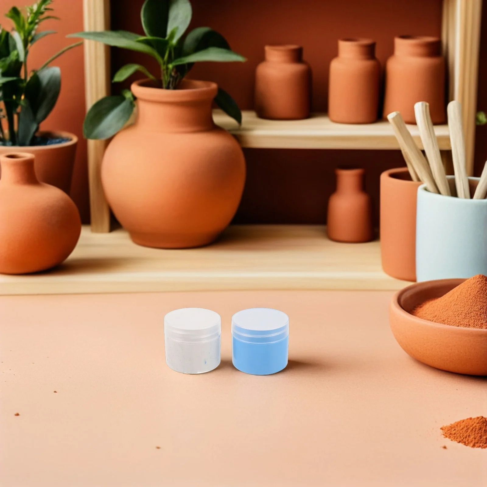 2 pçs molde de silicone massa flexível kit de moldagem de argila fácil polímero artesanato em miniatura jóias resina diy molde fazendo argila