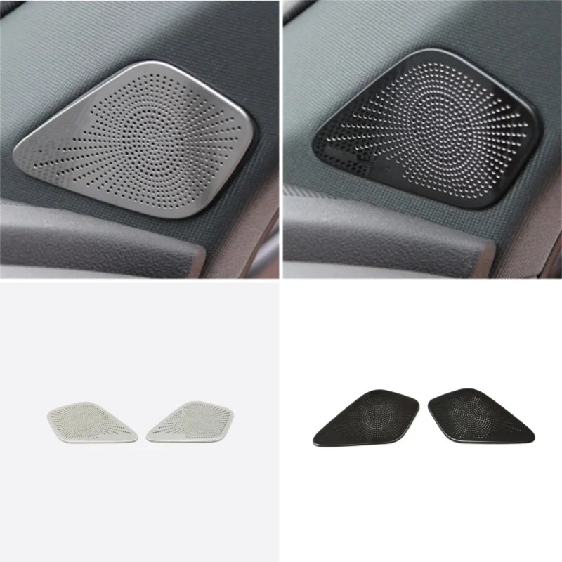 For Audi A3 8Y Sedan Sportback 2021 2022 Interior Stainless Steel Dashboard Window Pillar A Audio Sound Speaker Panel Cover Trim