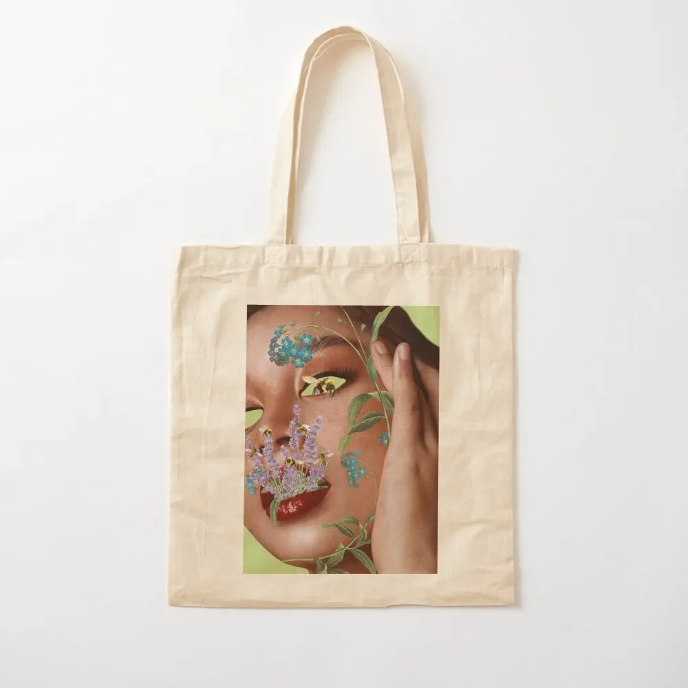 

face of flowers Tote Bag Women's tote bag shopper bags Shopper bag Beach