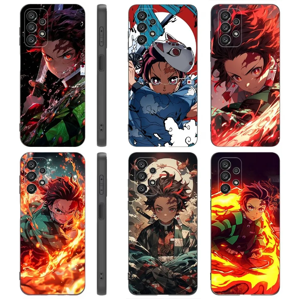 K-Kamado Tanjirou  Phone Case For Samsung Galaxy A91,A80,A73,A72 ,A71,A53A52,A32 ,A31A22,A21s,A20,Black Cover