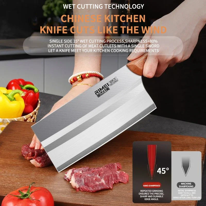 SMEG High Quality Stainless Steel Kitchen Knife Home Sharp Cutting Beef meat Cutting Vegetable Fruit Knife Kitchen Tool - view 4