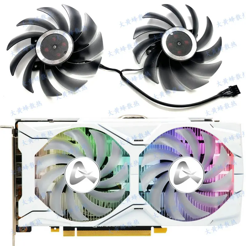 New for AXGAMING GTX1660 1660S 1660ti 6GB X2 Graphics Video Card Cooling Fan CF-12915S