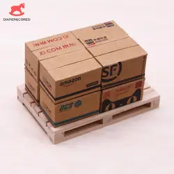 Mini Carton Express Box 1:12 Dollhouse Miniature Simulation Express Small Parcel Lucky Surprise Box Prize Bag Toys Accessories