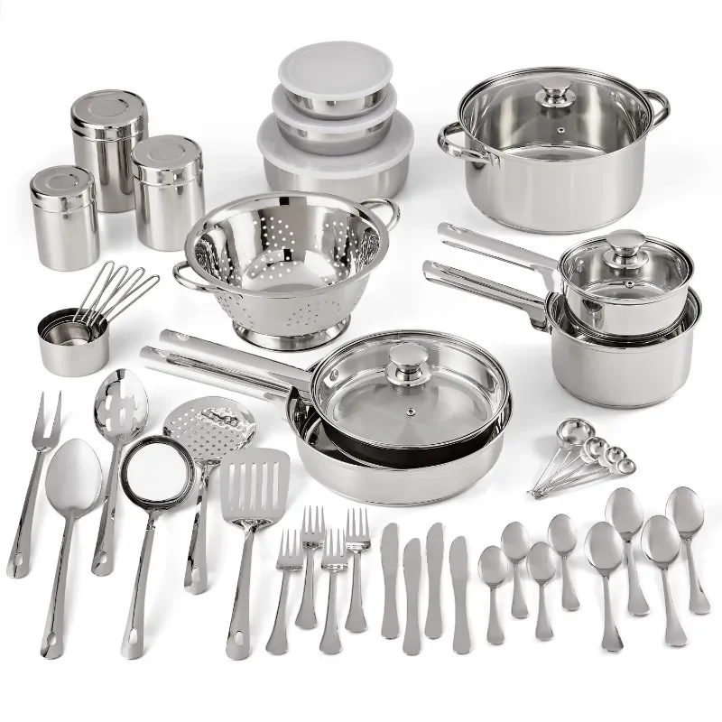 

Stainless Steel Cookware and Kitchen Combo Set