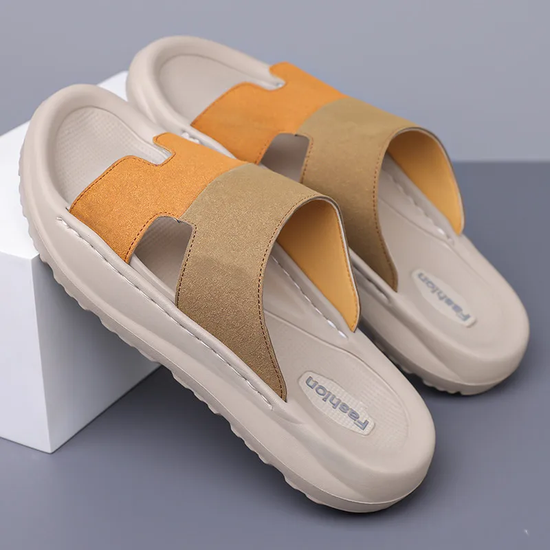 Mens Sandals Casual Shoes Big Size 46 Outdoor Comfortable Fashion Classics Anti Slip Flat Slippers New Trends 2026 Mens Footwear