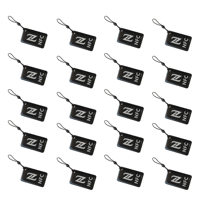 20 個 NFC タグラベル Ntag213 13.56Mhz スマートカードすべての NFC 対応電話スマート名刺 NFC 42X26mm