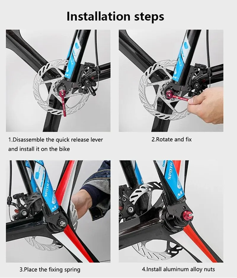 ENLEE Titan Ti Spieß QR Fahrrad Schnellspanner Hebel MTB Fahrrad Radfahren Nabe Rennrad Schnellspanner MTB Teile – Detail 11