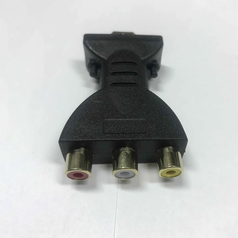-Compatible con 3 adaptadores de audio y vídeo RGB - Conector de componentes de adaptador de audio y vídeo macho a 3