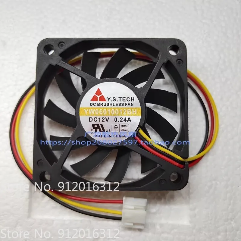 NEW Cooling Fan for Y.S.TECH YW06010012BH 12V 0.24A 6cm 6010 60*60*10mm