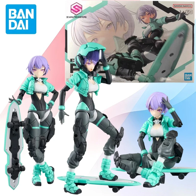 

Оригинальный набор для сборки фигурки Bandai 30MS, 30 MINUTES SISTERS 30MS, аниме-фигурка Райдера в масштабе 1/12 [Цвет А], коллекционная модель, подарок