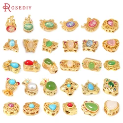 5PCS Matte Gold Color Special Colorful Vintage Style Nepalese Beads Bracelets Spacer Beads Jewelry Making Diy Accessories