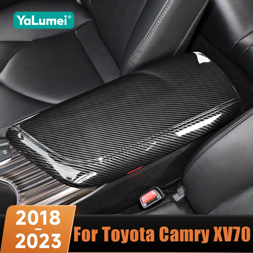 

Стайлинг автомобиля, центральная консоль, укладка, подлокотник, защитная наклейка, чехол для Toyota Camry XV70 2018 2019 2020 2021 2022 2023